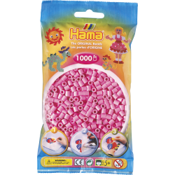 Pastel pink midi perler - 1000 stk. i pose - Hama