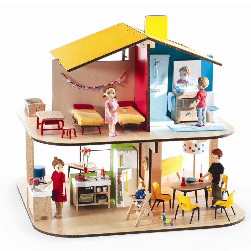 Flourish isolation diskriminerende Color House - Petit Home dukkehus - Djeco