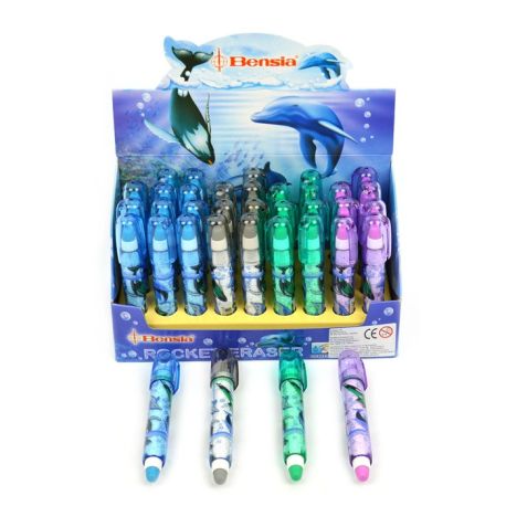 1 stk. Delfin Clear Stick viskelæder - Assorterede designs