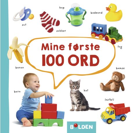 Mine første 100 ord - Papbog - Forlaget Bolden