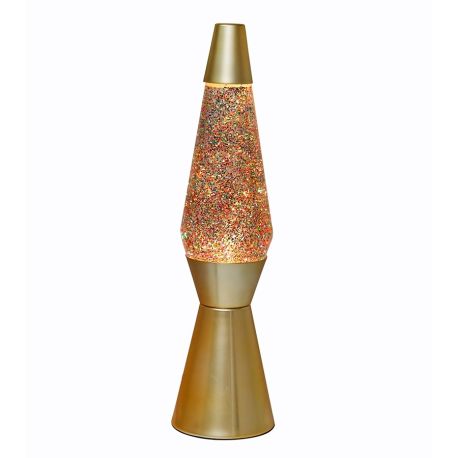 Gold Glitter lava lampe