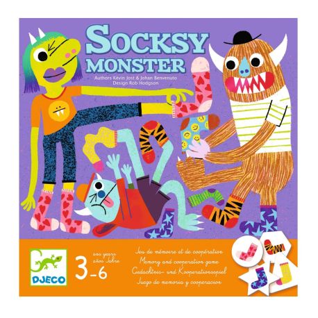 Socksy Monster - Samarbejdsspil (3-6 år) - Djeco