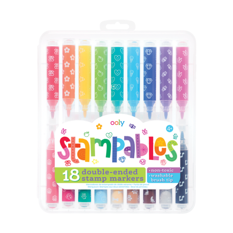 Stampables - 18 tuscher med stempler & duft