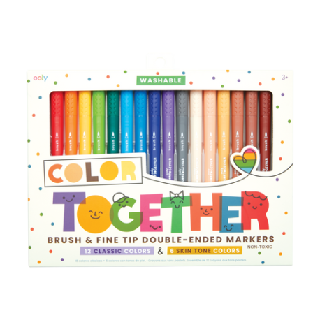 Color Together - 18 stk. tuscher med dobbelt-tip