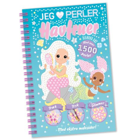 Havfruer - Jeg elsker perler - Dekorér med diamanter (6-13 år)