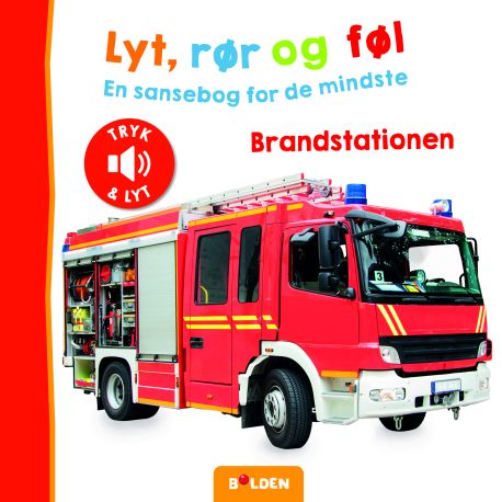 Brandstationen - Lyt, rør & føl papbog