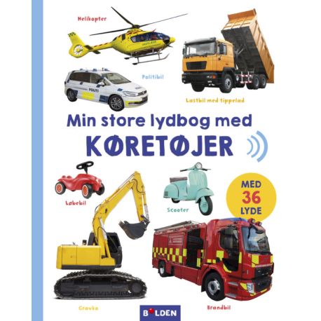 Min store lydbog med køretøjer 36 lyde (2-5 år)