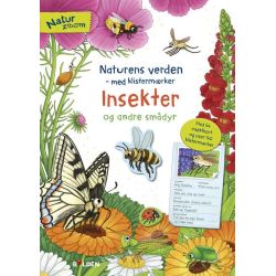 Insekter og andre smådyr - Aktivitetshæfte med klistermærker (5-8 år)