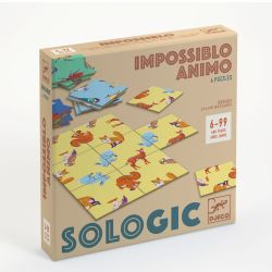 Impossiblo Animo - Hjernevrid spil med 4 puslespil (6-99 år)