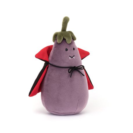 Vampyr Aubergine - Halloween bamse 16 cm