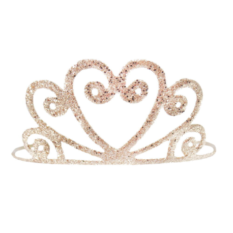 Guld Glitter Tiara