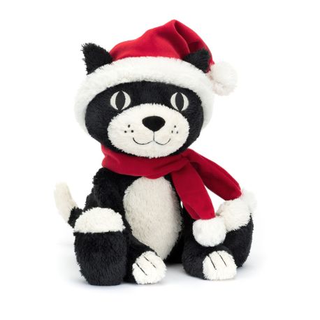 Jellycat Jack kat med nissehue - Julebamse 32 cm