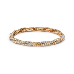 Guld Diamant Twist armbånd