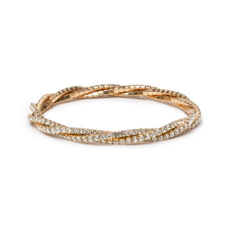 Guld Diamant Twist armbånd