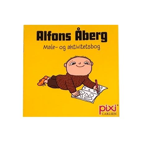 Alfons Åberg - Gul male & aktivitetsbog - Pixi bog