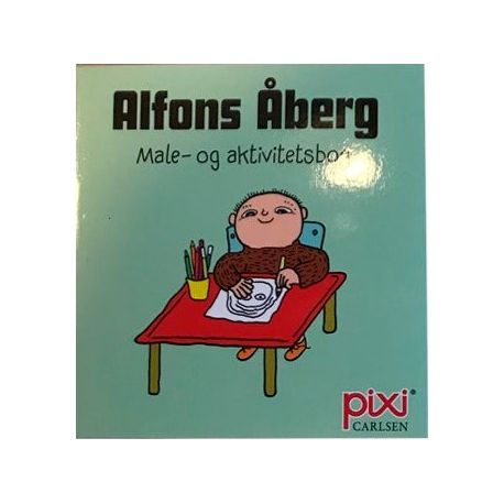 Alfons Åberg - Lysegrøn male & aktivitetsbog - Pixi bog