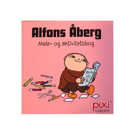 Alfons Åberg - Lyserød male & aktivitetsbog - Pixi bog