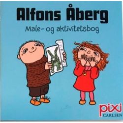 Alfons Åberg - Lyseblå male & aktivitetsbog - Pixi bog