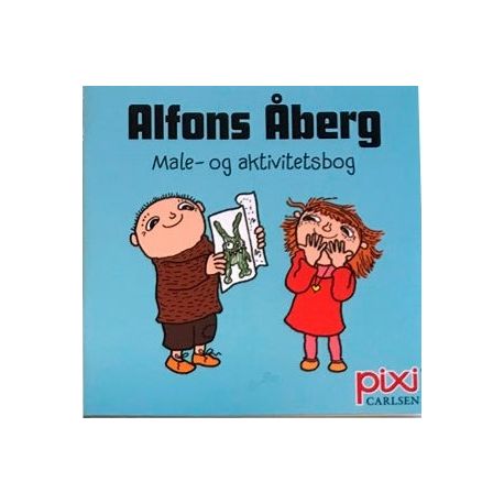 Alfons Åberg - Lyseblå male & aktivitetsbog - Pixi bog