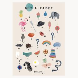 Mit Alfabet ABC plakat - A2