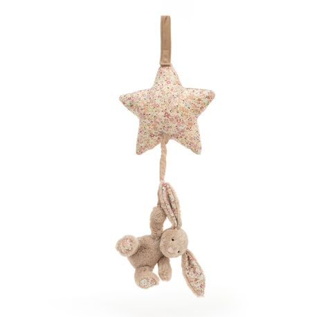 Blossom Bea beige kanin - Bashful blød spilledåse 30 cm