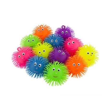 Smiley Puffer bold 7,5 cm - Assorterede farver