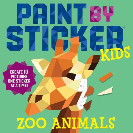 Mal ZOO dyr med klistermærker - Paint By Stickers (5-8 år)