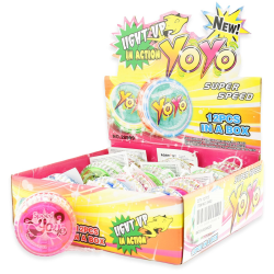 1 stk. Yoyo med lys - Assorterede farver